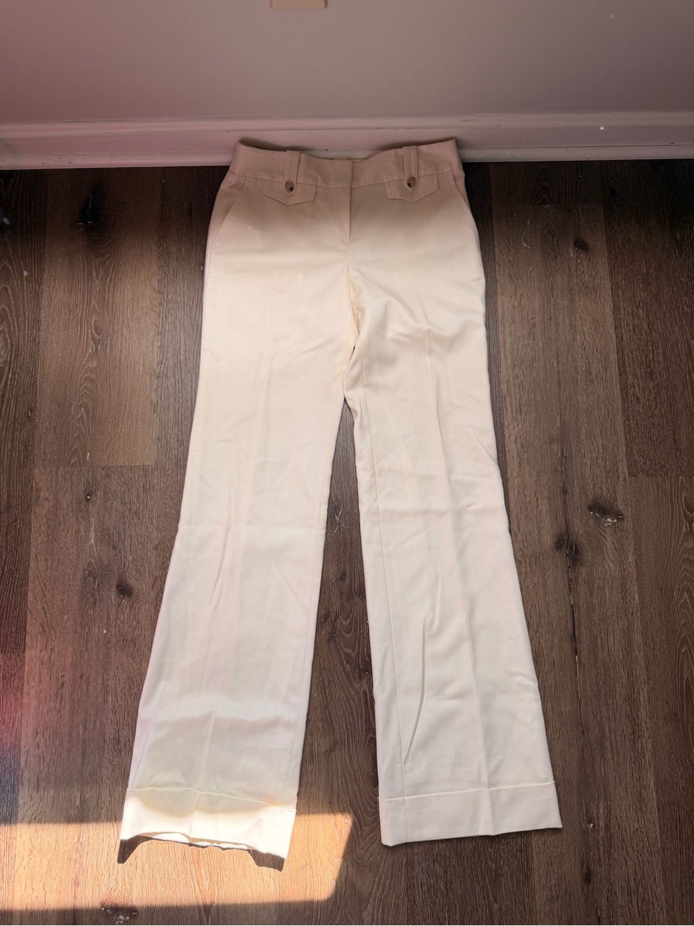Loft Women's Cream Ann Trousers